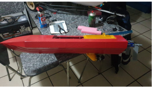 Speedboat 3d printed 950mm