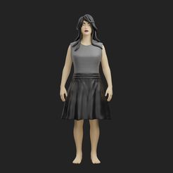 01.jpg STL file Female Fashion Clothes FFC2・3D printing model to download