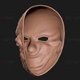 04.jpg Zombie Bloody Clown Mask - Scary Halloween Cosplay 3D print model