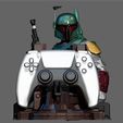 2.jpg BOBA FETT ORIGINAL PS5 PS4 CONTROLLER HOLDER MODEL STARWARS DISNEY 3D PRINT BOOK OF BOBA FETT