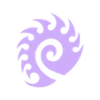 tribal_v2.stl symbole zerg de starcraft 2