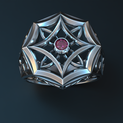 untitled.2117.png Fichier STL Bague élégante pour homme avec motifs vintage 661・Plan pour impression 3D à télécharger