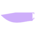 Hoja.stl Template for making black jack grunt variaca knife