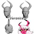 Helluva-Boss-Verosica-horns-STL-pack-3D-print-model.jpg Helluva Boss characters horns STL pack 3D print model