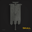 S01.png STL file Skull Marine Standard Banner・3D printing design to download, hpbotha