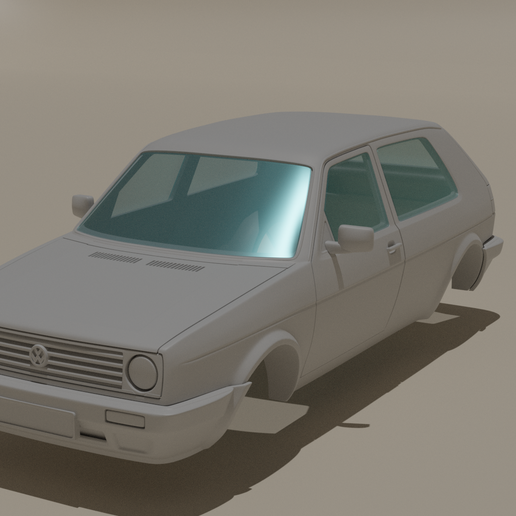Volkswagen Golf Mk2 3D model
