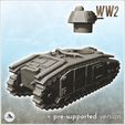 3.jpg B1 bis French tank - (pre-supported version included) Flames of war Bolt Action WW2 Second world war vehicle