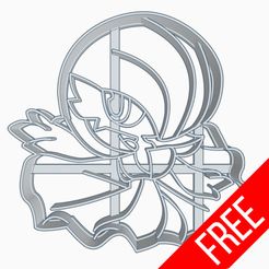 freegarde.jpg Free STL file Gardevoir Pokemon Anime Chibi Cookie Cutter Free・3D print model to download