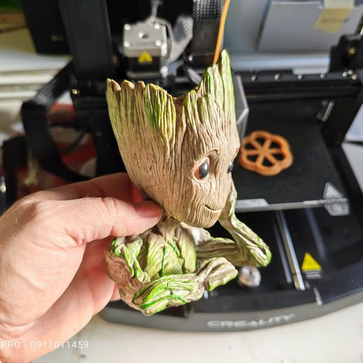 Groot Blumentopf STL Datei fr 3D-DruckCults