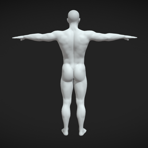 3.png Man Body Base Mesh | T-Pose
