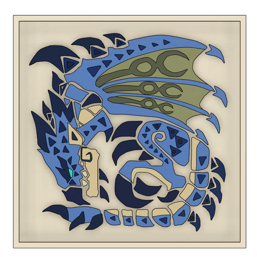 Icone De Rathalos Azul