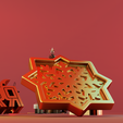 render_D.png Christmas Snowflake Tray