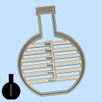08-1.jpg Science and technology cookie cutters - #08 - laboratory glassware: round-bottom flask