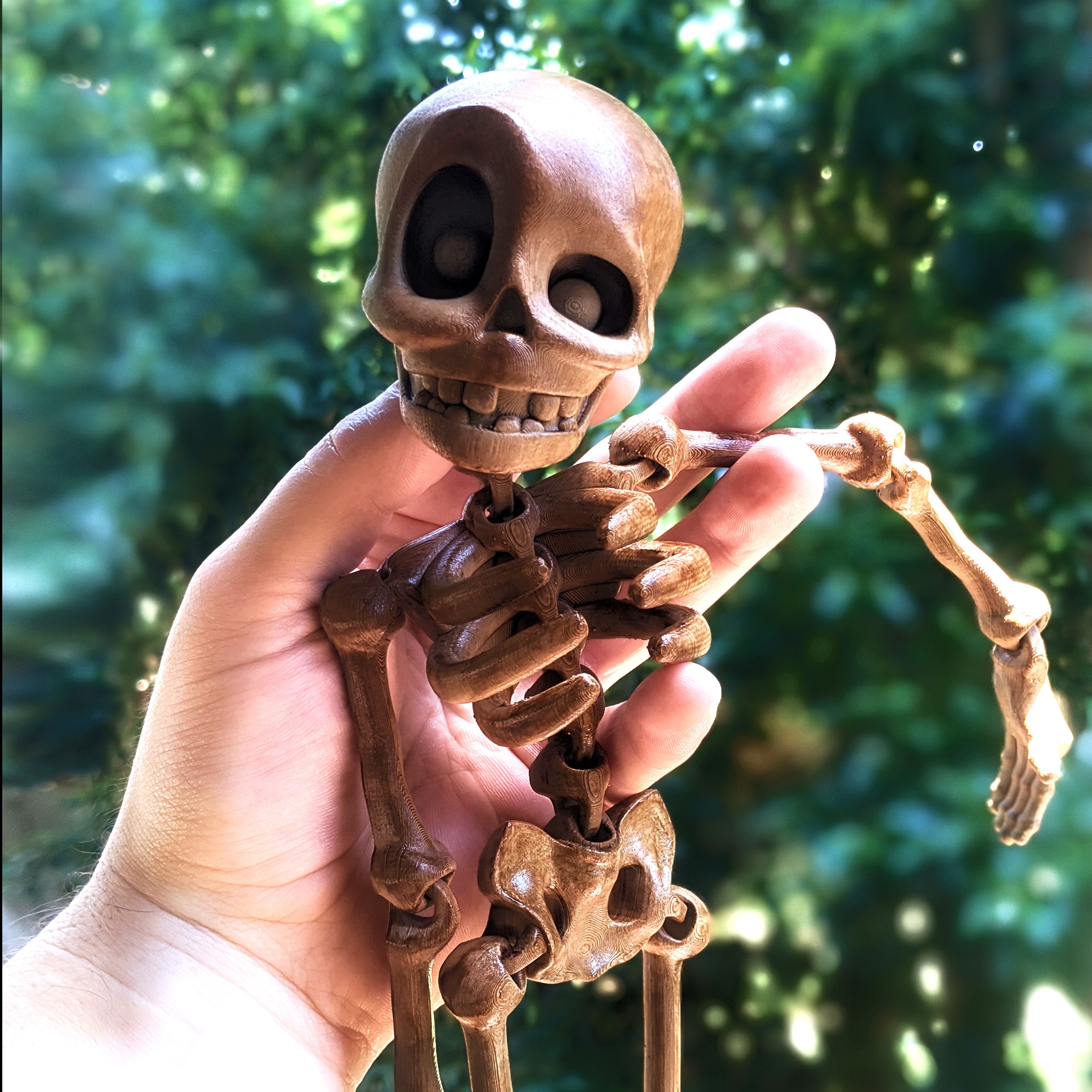 Skeleton Outside.jpg Download STL file Cute Flexi Print-in-Place Skeleton • 3D printing model, FlexiFactory