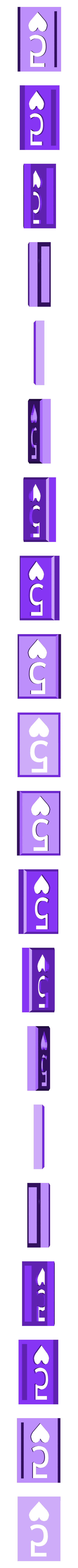 BlockHearts05.stl Player Card Tiles with Transforming Box