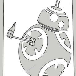 bb8 01.PNG STL-Datei Stencil bb8 01 01・Vorlage für 3D-Druck zum herunterladen