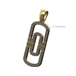 Pendant-Diamond-Bvlgari-Parentesi-00.jpg Archivo STL Colgante marca Fashion Diamond con fianza Modelo de impresión 3D・Diseño de impresión en 3D para descargar