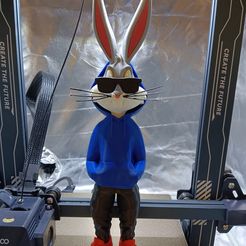 🎨 Bugs bunny urban vibes Fan art (multiparts/3mf)・Impressão 3D