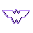 WONDER WOMAN LOGO ext 10cm.stl Wonder Woman cutter// Cookie cutter Wonder Woman