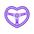 steering wheel.stl Heart SET с колесами SK MONA, рулевым колесом, выхлопной трубой