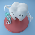 008.png Tooth with dental floss - (tooth with dental floss)