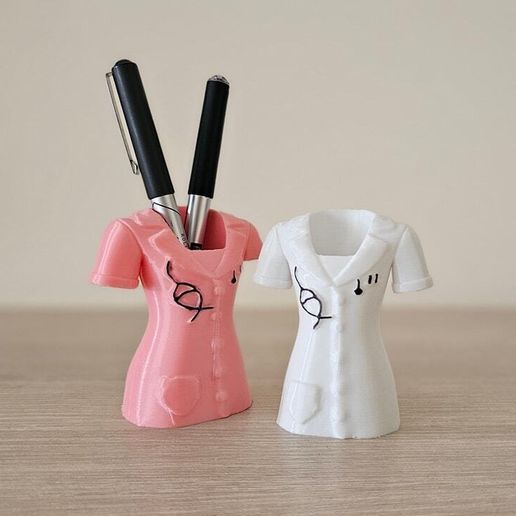 ♀️ Female Doctor Pen Holder 3D Printable Model・ STL File for