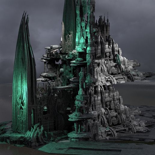 Cthulhu Horror industrial tower 7