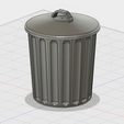 container_free-desktop-trash-can-with-lid-3d-printing-177069.png Free STL file Free Desktop Trash Can with Lid・3D printing idea to download