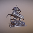 SanJorgeyeldragon_2.png Saint George and the Dragon statue for 3d print