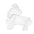 026.png Low-Poly Pup - Personnage de chien mignon pour le rigging et l'impression 3D