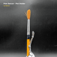 IMG_20190220_103305.png STL file Pole Dancer - Pen Holder・3D printable design to download