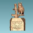 tyyuu.jpg NCAA - Florida Atlantic Owls football mascot statue - 3d print