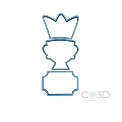 SET-TROFEO.jpg Archivo STL Set de 3 cortadores de galletas Puzzle: Trofeo de 22cm de alto・Plan de impresora 3D para descargar