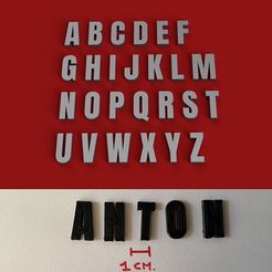 ANTONHOME.jpg 3D file ANTON UPPERCASE 3D LETTERS STL FILE・Design to download and 3D print