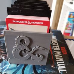 2019-11-28_12.04.50.jpg Download free STL file Storage box for D&D Monster Cards • Object to 3D print, AJade