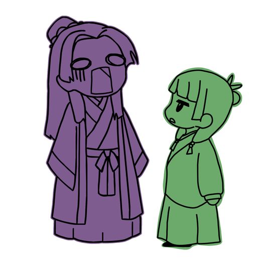 Maomao × Jinshi Matching Keychains | Pair Keychains | STL for 3D printing