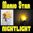 mainstar.jpg 8-bit Mario Star Night Light, Original Super Mario Themed Yellow Pixel Star LED light with Auto On/Off
