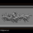 016.jpg Race Horse wood carving file stl OBJ and ZTL for CNC