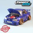 DSCF6362223.jpg Nissan Skyline GTR34 tooned model kit
