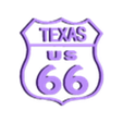 route-66-texas-diffuser.stl Route 66 LED sign panel