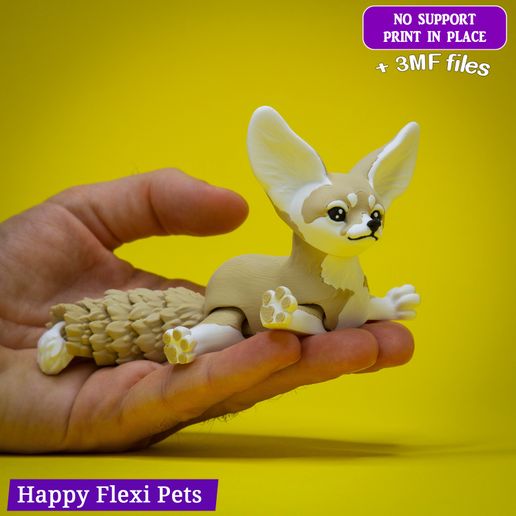 Fennec_flexi_toy_7.jpg Fennec fox realistic articulated flexi toy (#41)