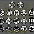 LLAVEROS-BLANCO-Y-NEGRO-M.jpg STL file PACK 17 MARVEL AVENGERS KEYCHAINS・3D printer design to download