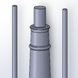 Sprue_design_1.png Model 18th Century Naval Cannon for Metal Casting