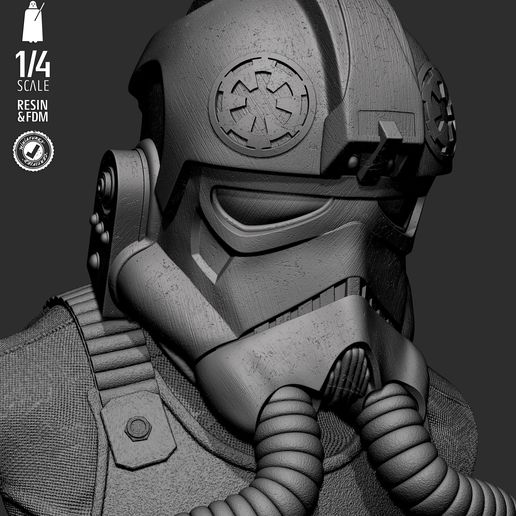 050925-SW3D-Elite-Tie-BustP Images-008.jpg ЭЛИТНЫЙ ПОРТРЕТНЫЙ БЮСТ FIE - ПРОТЕСТИРОВАН И ГОТОВ К 3D-ПЕЧАТИ