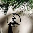 IMG_9838.jpeg Christmas tree pendant made of organic plastic | Christmas tree decoration | Christmas ornament | Christmas tree decoration | Minimalist
