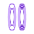 Eliptical-Gears-arms-3-2up.stl Elliptical Gear Set with connecting links.