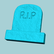 t2.png Halloween Molding A08 Tomb - Chocolate Silicone Mold