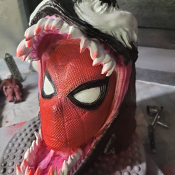Image-1.png Venom eating Spider Man - Headphone stand