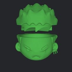 Captura-de-Pantalla-2023-09-05-a-las-11.33.25.jpg STL file GRINDER -ONE PIECE- ZORO CHIBI GRINDERKING 70X66X70 MM ON SITE PRINTING... FDM・Model to download and 3D print
