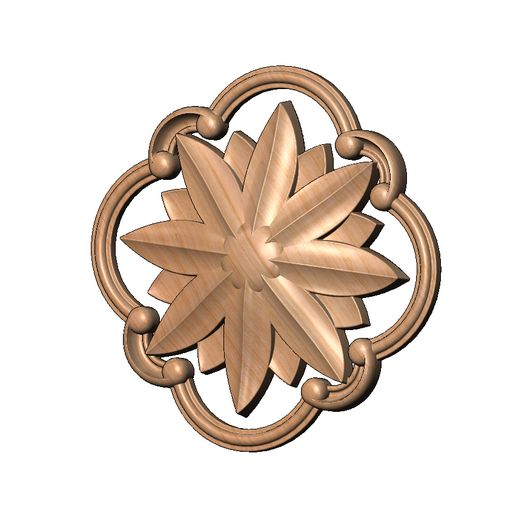 Round-square-segments-frame-Scroll-Faceted-carved-flower-rosette-ornament-arc-Applique-Wood-carving.jpg Modelo de impressão 3D de moldura de voluta quadrada arredondada esculpida e roseta facetada em relevo